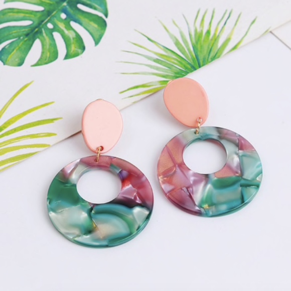 Jewelry - 'Acantha' Resin Tortoise Shell Acrylic Earrings